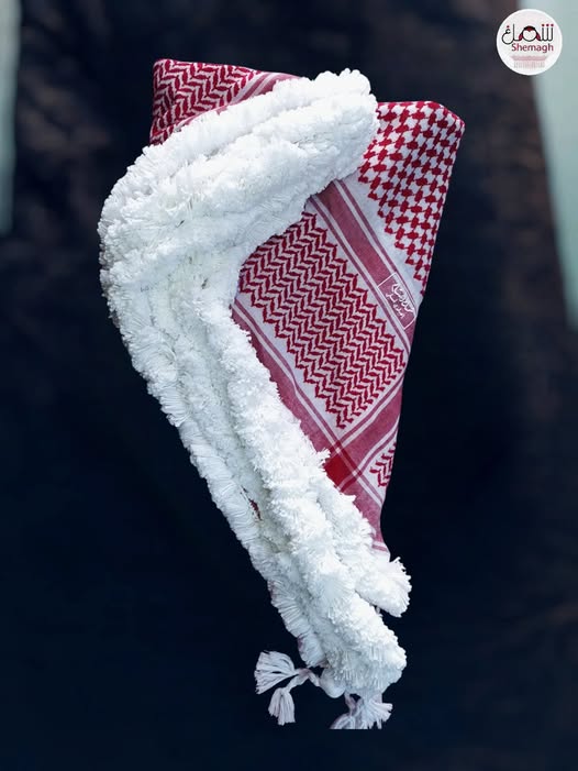 شماغ اردني مهدب يدويا