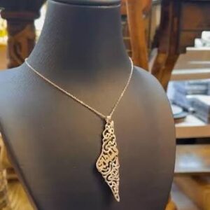 خارطة فلسطين فضه عيار 925